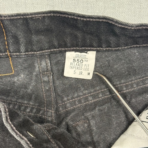 Vintage Levi's 550 Jeans Womens Size 5  Charcoal Dark Wash Relaxed Fit USA - Picture 3 of 9